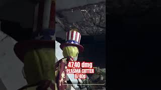 プラズマカッター 血濡れパワアタ4740ダメージ。火力パークNINJAとBLOODYMESSのみ。 #Fallout76 #gameplay #フォールアウト76