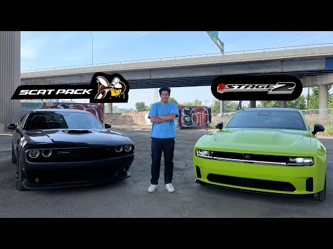 Dodge Charger EV Scat Pack vs Dodge Challenger Scat Pack 392 V8 - Is the EV better than the V8??