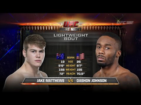Jake Matthews vs Dashon Johnson full fight