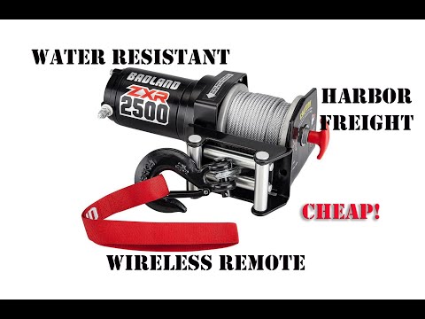 Badlands ZXR 2500 ATV Winch Review (Harbor Freight)