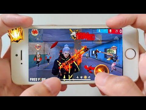 Iphone 6 Free Fire Gameplay test full max settings HUD+DPI+ MACRO 1 gb ram🤯2016