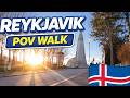 Walking Through Reykjavík Iceland POV City Walk No Talking