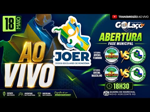 🔴 AO VIVO | JOER – Abertura Oficial da Fase Municipal | Novo Horizonte do Oeste-RO