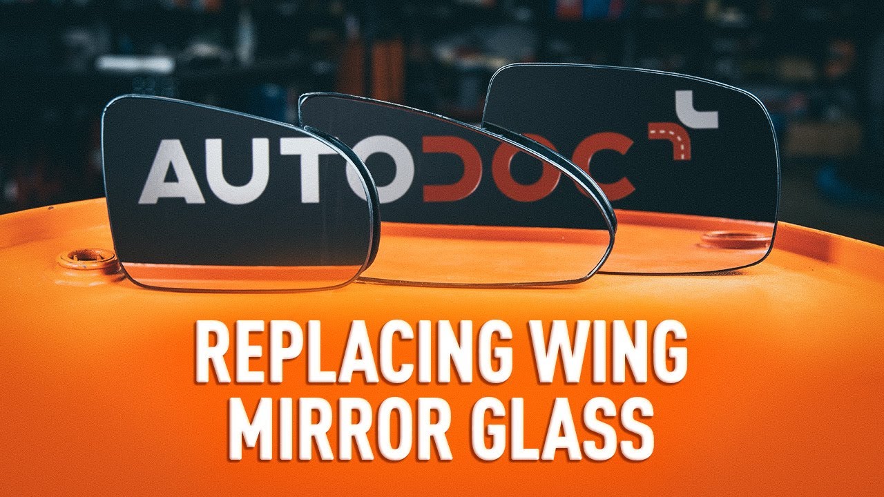 How to change glass for wing mirror on a car – replacement tutorial