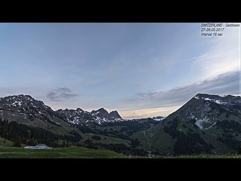 Timelapse SWITZERLAND Gastlosen 27-28.05.2017