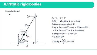Statics of rigid bodies.