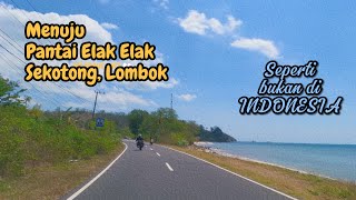 Download lagu MENUJU PANTAI ELAK ELAK SEKOTONG LOMBOK : JALANAN DAN PEMANDANGAN SEPERTI BUKAN DI INDONESIA. mp3