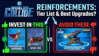 DC Worlds Collide - GUIDE WHICH REINFORCEMENTS SHOULD YOU BE INVESTING IN!!!