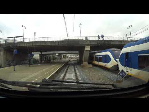 A train driver's view: Amsterdam CS - Rotterdam CS, VIRM, 26-Oct-2019
