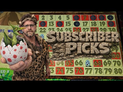 Caveman Keno Subscriber Pick HITS BIG! Gift Card Challenge