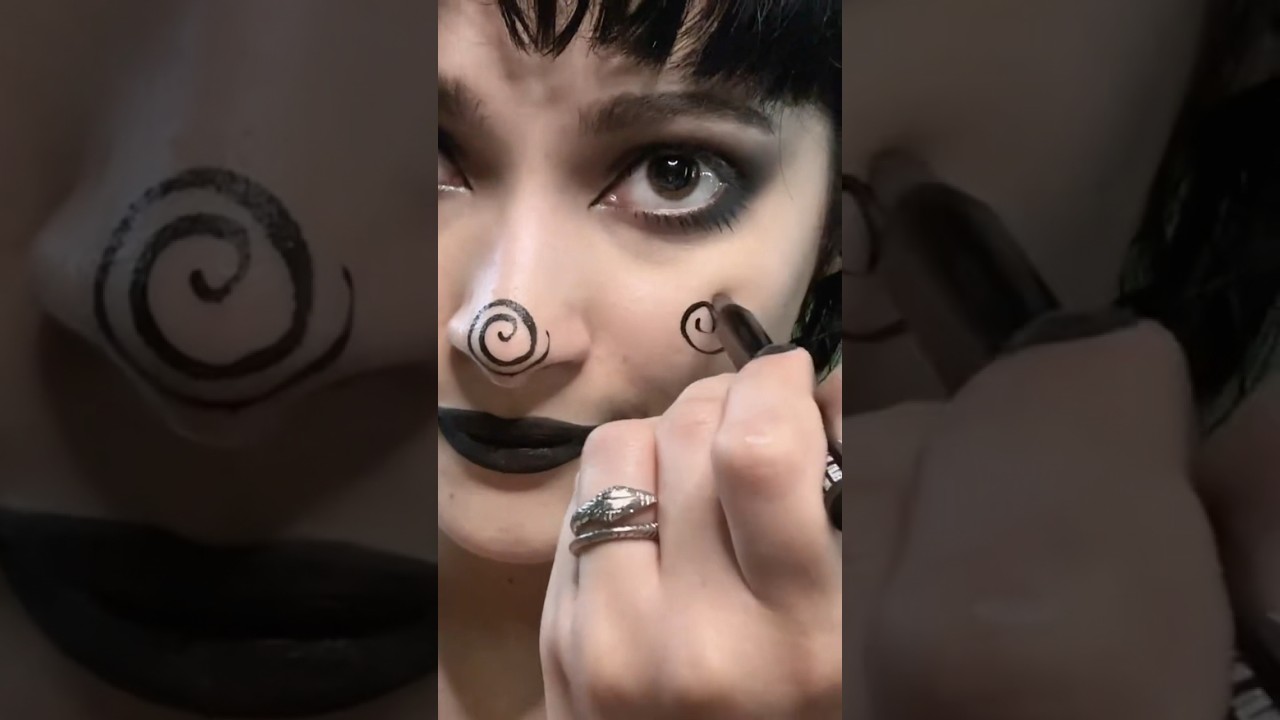 swirly clown makeup #makeup #halloween #makeuptutorial #clown