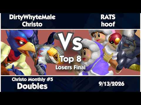 Christo Monthly #5 - DirtyWhyteMale/Christo vs RATS/hoof | Melee Doubles Losers Final