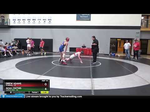 187 Lbs 4th Wrestleback (16 Team) - Drew Adams, Alabama Vs Noah Mathis, Kansas Red C0d1