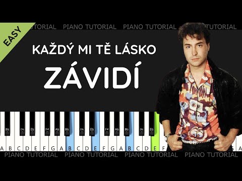 Michal David - Každý mi tě, lásko, závidí (piano tutorial | klavír | akordy | noty | české písničky)