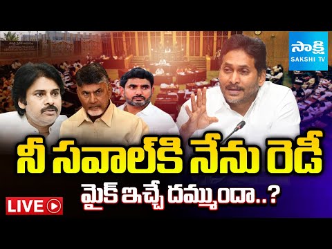 LIVE: YSRCP Strong Counter To TDP Over Chandrababu Challenges | AP Assembly Sessions | Sakshi TV