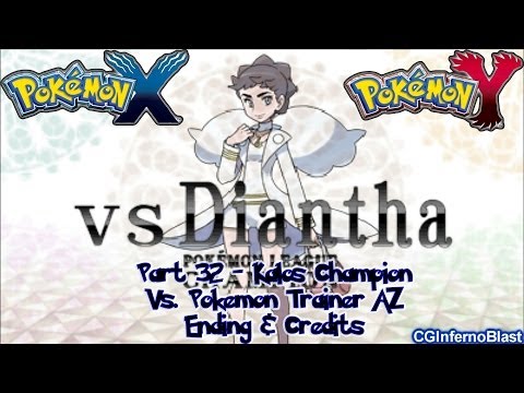 Pokemon X/Y - Walkthrough/Playthrough - Part 32 - [Pokemon Champion - Ending + Credits]