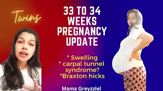 33 to 34 weeks TWIN pregnancy update| Mama Greyzziel