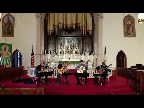 Iowa Guitar Quartet - "Pavane," from Capriol Suite by Peter Warlock