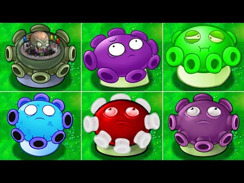 100% All GLOOM-SHROOM Plant VS All ZomBotany 2 - PvZ Mod Team Plants