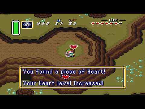 Death Mountain piece of heart location - Zelda: A Link to the Past