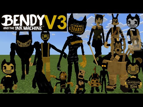 Minecraft Bendy and the ink machine V3 ALL Mobs