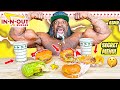 IN-N-OUT BURGER SECRET MENU (ASMR MUKBANG) - Kali Muscle