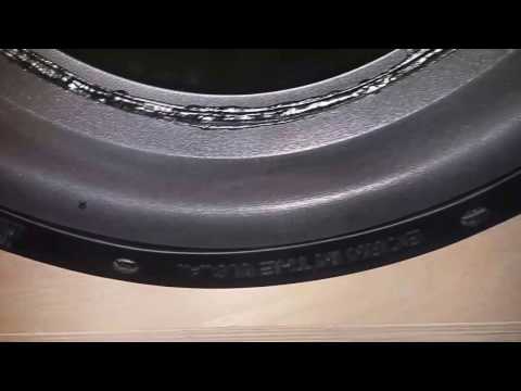 Dual Opposed subs after sanding.