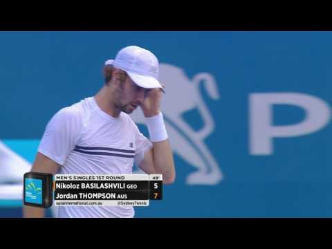 Thompson v Basilashvili Match Highlights (R1) | Apia International Sydney 2017