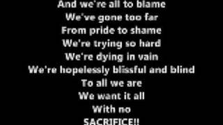 Sum 41 - &quot;We&#39;re All To Blame&quot; Lyrics