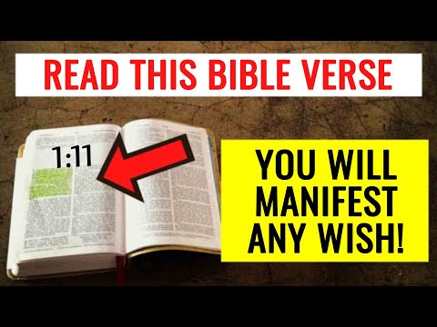 THIS BIBLE VERSE TEACHES YOU HOW TO MANIFEST ANY WISH!!!