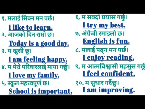 English Speaking Practice Using These Sentence| Basic Spoken English Daily English Nepali Meaning 