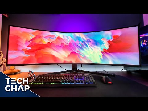 External Review Video t0_VZMFBJMk for Samsung Odyssey Neo G9 S49AG95 49" DQHD Ultra-Wide Mini-LED Gaming Monitor (2021)