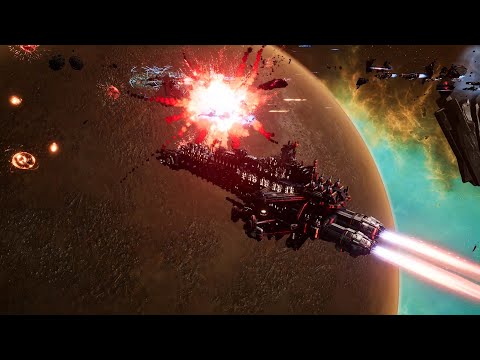 Skalgrim Mod 2021: Ultramarines vs TAU Protector Fleet - Massive Battle, Battlefleet Gothic Armada 2