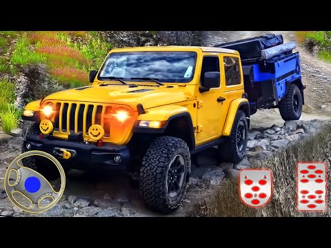 Offroad Cargo Jeep Driving Simulator - 4x4 Hill Prado Driver | Android Gameplay
