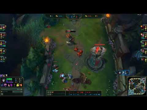 jhin 2v2 bot lane rips open lucian and maokai