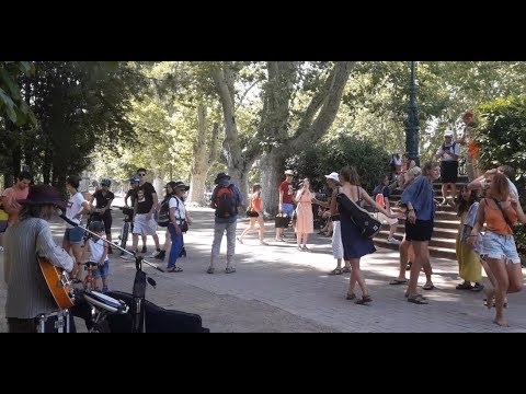 They were dancing in the shade on a hot day in Annecy (Switch It Off)