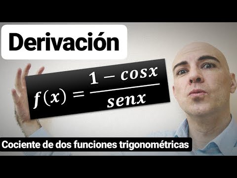 Cómo calcular la derivada del cociente de dos funciones trigonométricas