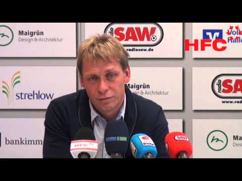 9.ST 3.Liga die PK vor dem Spiel HFC-Heidenheim