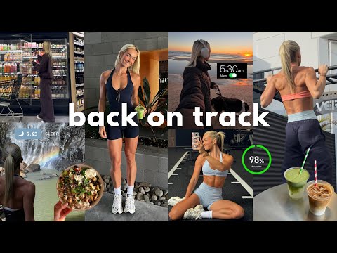 *back on track* after travel | perfect week at home: what I eat, training & work routine