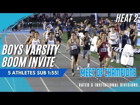 2025 TF - Meet of Champions Distance Classic - Boys 800M Invite - Heat 2
