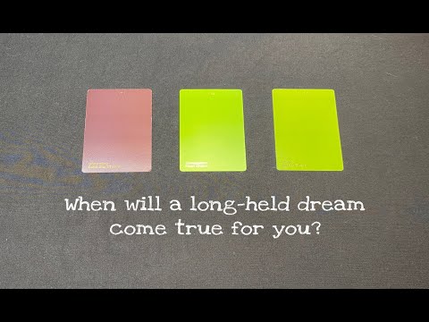 When will a long-held dream come true for you, & what sign will U see indicating Ur on the rite path