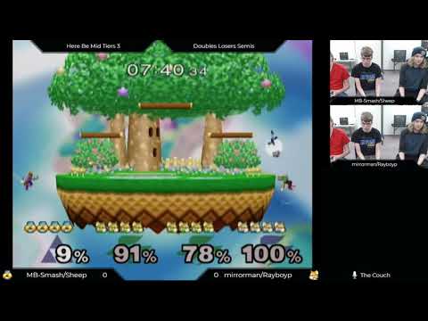HBMT3: Doubles Bracket: Mirrorman + RayboyP (Green) vs Sheep + MB-Smash (Blue)