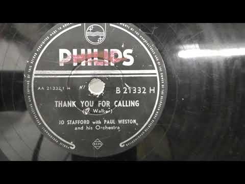 Jo Stafford: Thank you for calling. (1954).