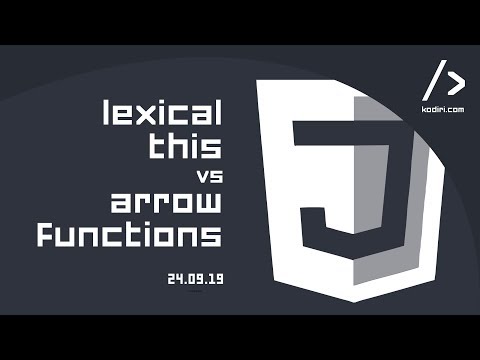 JS Workshop - lexical 'this' vs arrow functions - 24.09.19