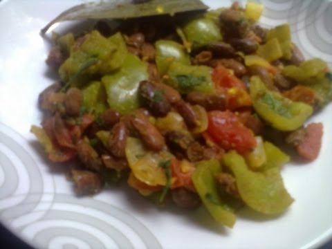 Rajma & capsicum curry