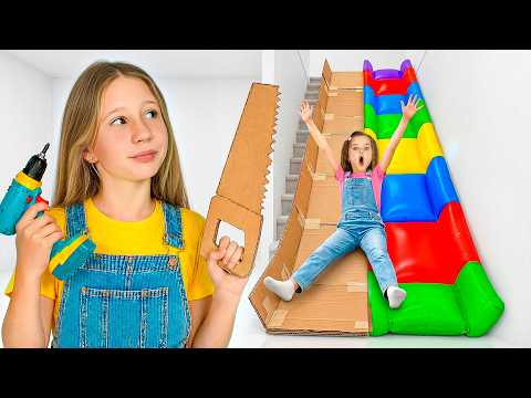 Nastya built an amusement park at home for her friends