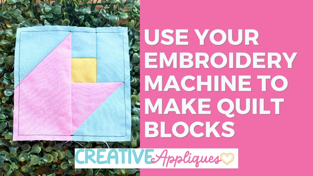 Easy Tulip Quilt Block In the Hoop 🌷 Beginner Friendly