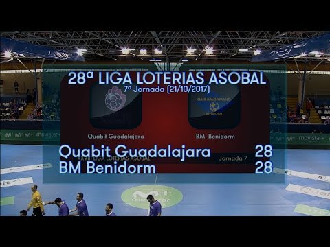 LIGA LOTERIAS ASOBAL J7 Quabit Guadalajra - BM Benidorm 28 - 28