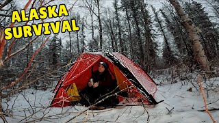 Camping in a Snowstorm & Freezing Temps! ❄️ | Kelly's First Solo Winter Trip in Alaska