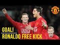 Cristiano Ronaldo's Outrageous Free Kick v Portsmouth All The Angles |  Manchester United | WC 2018